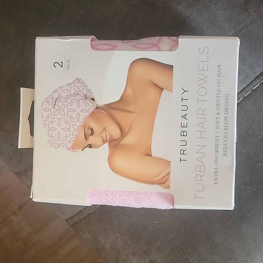 Turban hair towels 2 pack